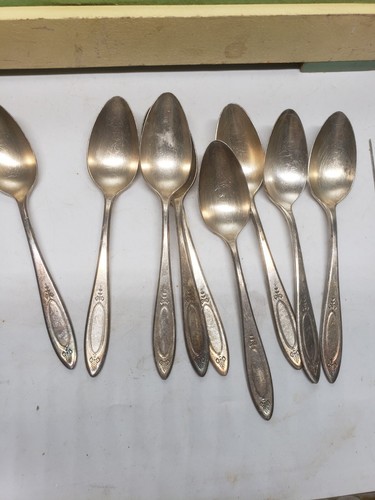Mixed Lot Community Silver-plate Flatware Adam 1917, WMA Roger AA Heavy Oneida - Picture 11 of 19