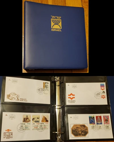 Israeli FDC Lot: 91 Israel 1984-1985-1986-87-88 First Day Covers Stamps in Album