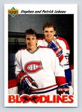 1991-92 Upper Deck #644 Patrick/Stephan Lebeau  Montreal Canadiens 