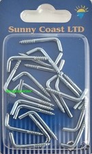 L Hook Hanging Hooks (A16) Self Tapping Screw In Right Angle Hook Wall Hooks 2cm