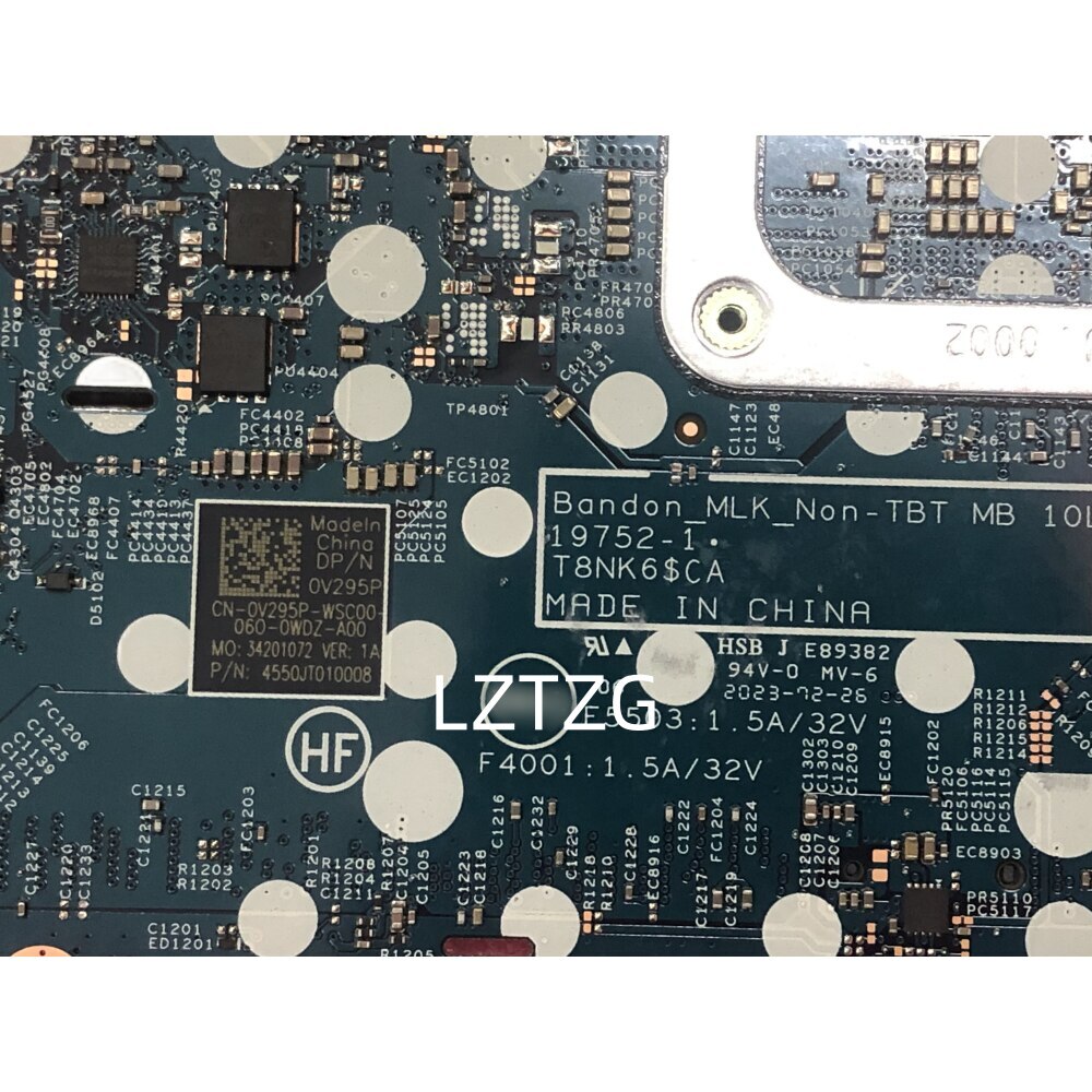 19752-1 For Dell Latitude 5310 Laptop Motherboard I5-10310U DDR4