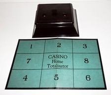 Vintage English Bakelite Casino Totalisator Game & Cigarette Cabinet in Orig Box