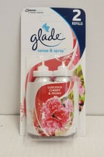 Glade Sense & Spray luscious cherry & peony Refills Twin Pack