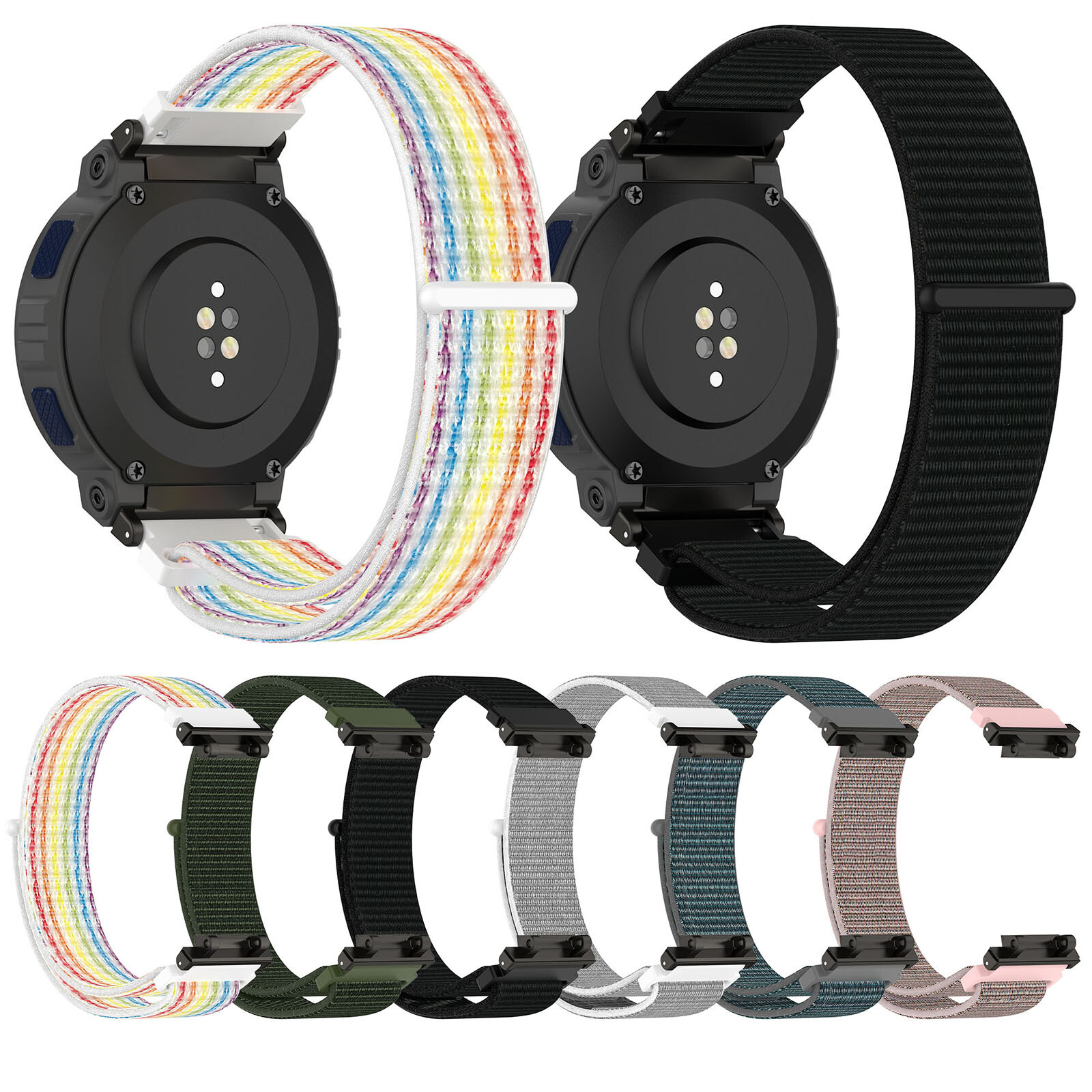 Nylon Strap Adjustable Breathable Watch Parts For Amazfit Active Edge (A2212)