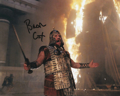 Signed BRIAN COX Troy 10''X8'' Photo Genuine - PROOF/COA
