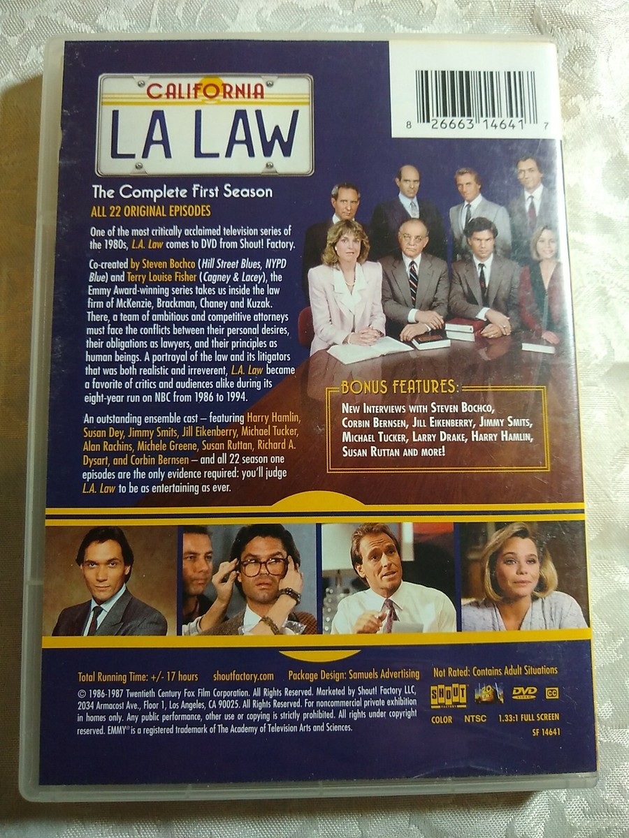 L.A. Law: Season One (DVD, 2014, 6-Disc Set) 826663146417| eBay
