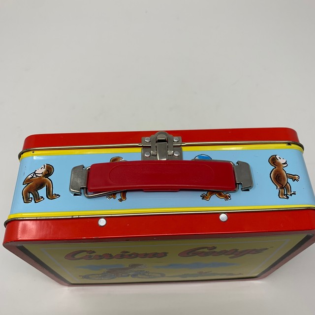 Vintage 1997 Curious Lunch Box Series 3 Monkey on Bike Tin