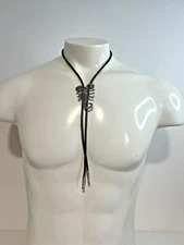 Bolo Tie Western Scorpion Cowboy Silver Tone Fast Ship Classic & Elegant