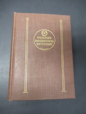 WEBSTER'S BIOGRAPHICAL DICTIONARY 1943a
