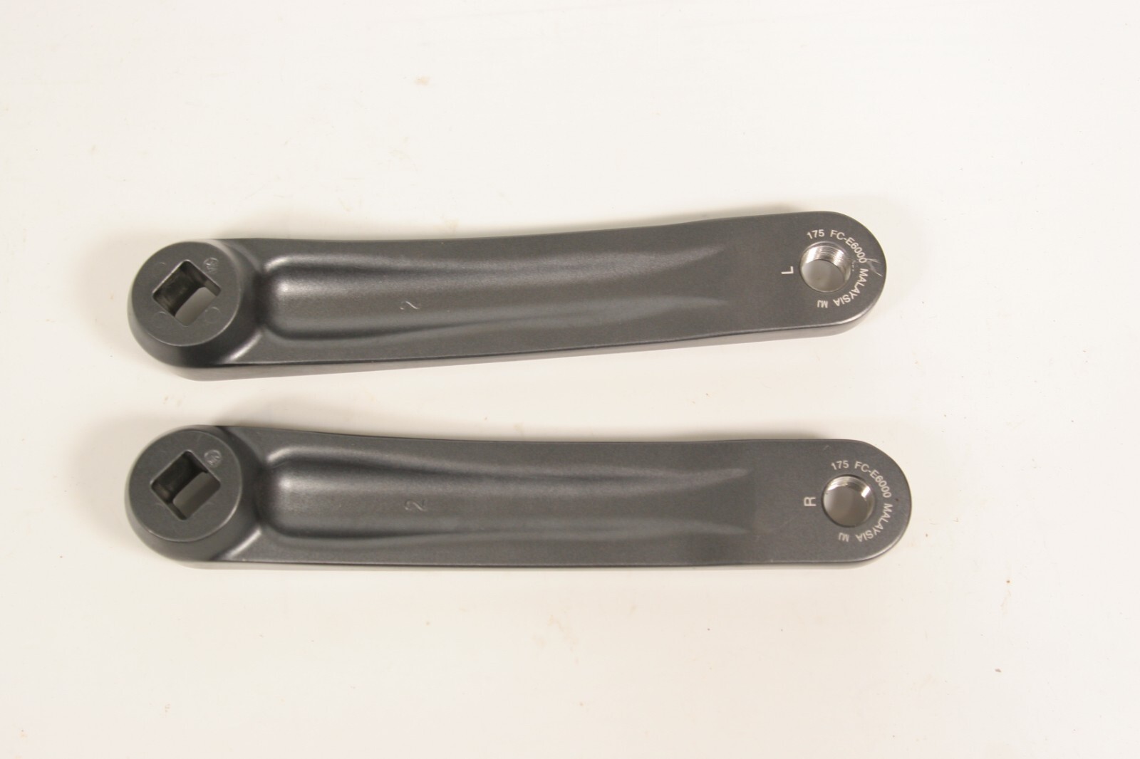 Shimano E Bike Cranks FC-E6000 Right & Left Crank Arms Square Taper 175mm BLACK