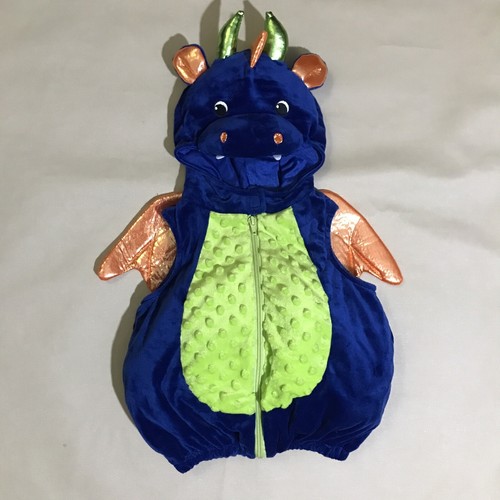 Blue Dragon In Training Dream Play Imagine Costume Unisex Toddler 6-9mo VGUC