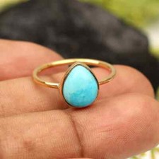 Natural Smithsonite Gemstone Ring,925 Sterling Silver,Handmade Ring,Gift For Her