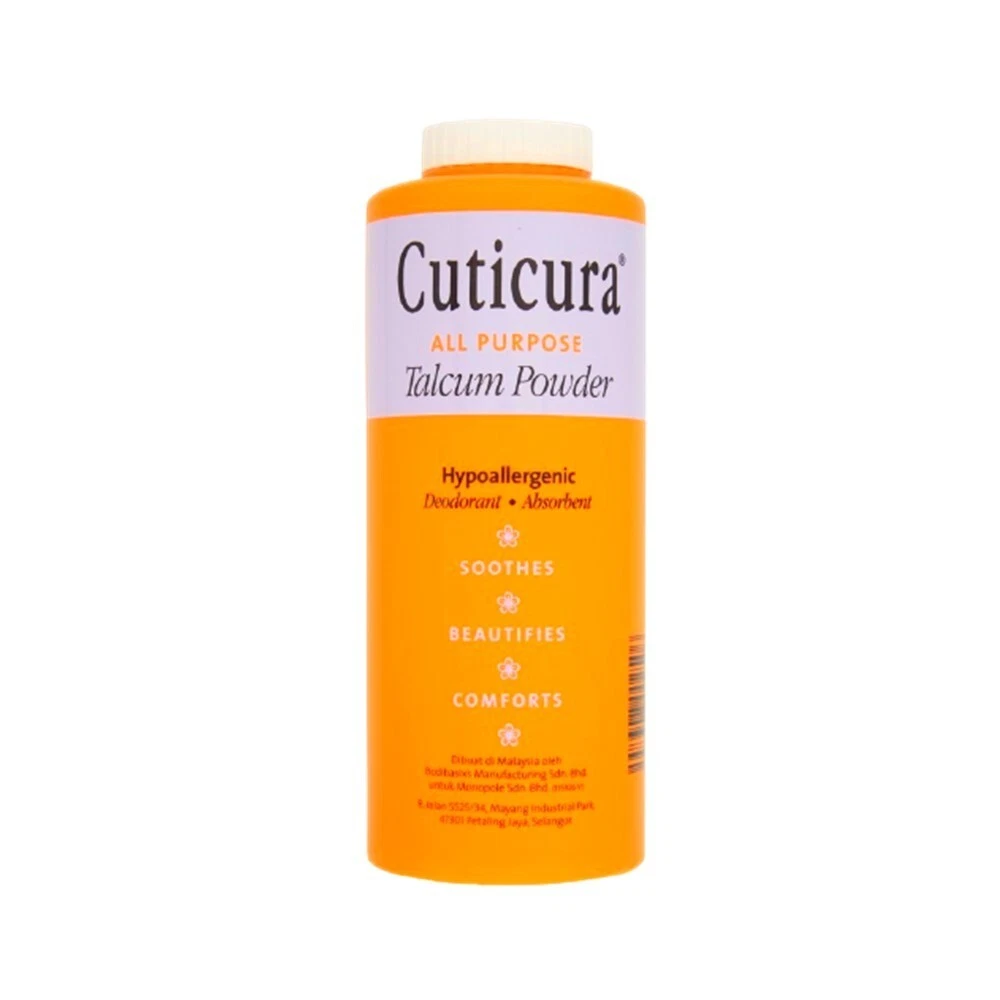 250gr Cuticura Talcum Baby Powder Body Talc Midly Medicated Free Shipping