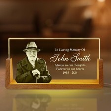 Memorial Gift, Memorials In Loving Memory, Personalized Photo Memorial Plaque