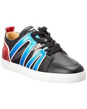 100%AUTH NEW MEN CHRISTIAN LOUBOUTIN VIDA VIVA FLAT MULTI-COLOR SNEAKER 43/US 10