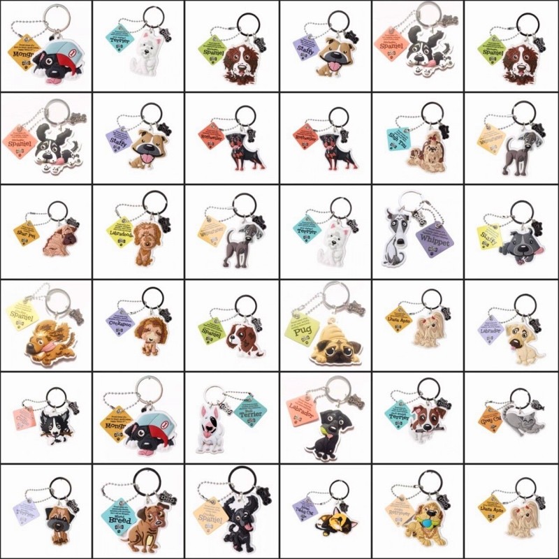 A Collection Of Dog Faces Illustrated In A Grid. Breeds Include Labrador, Chihuahua, German