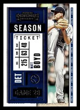 Matt Boyd 2020 Panini Contenders #16 Detroit Tigers BUY10GET5FREE