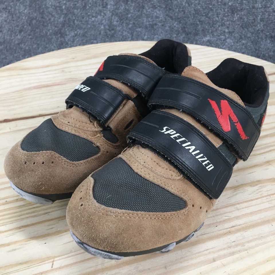 Tênis Shimano Specializer Feminino 7 Ciclismo Bicicleta Couro Marrom 1239 - Imagem 3 de 4