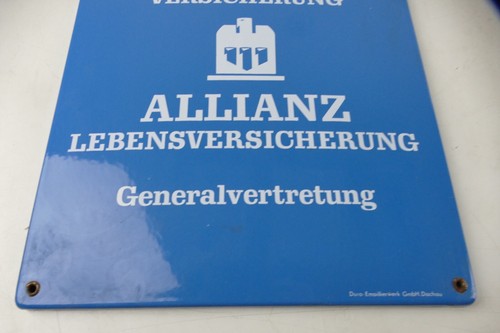 Emaille Schild Frankfurter Versicherung Allianz 30x42cm Emailschild NK-128 - 第 5/10 張圖片