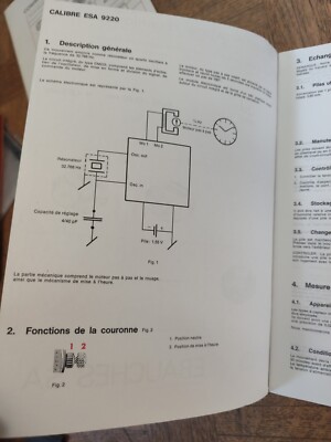 Livre De Documentation Horlogère Sur Les Mouvements SWIZA - Occasion, Pour Passionnés Et Réparateurs