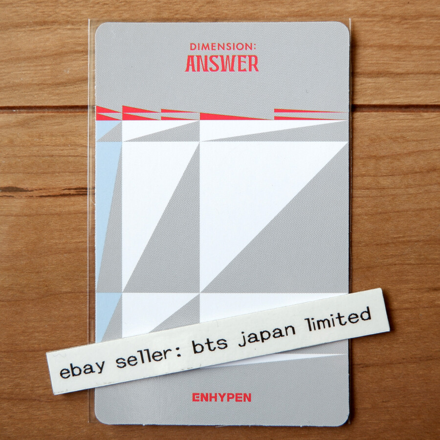 ENHYPEN Sunoo Repackage DIMENSION : ANSWER NO YET Official Photo