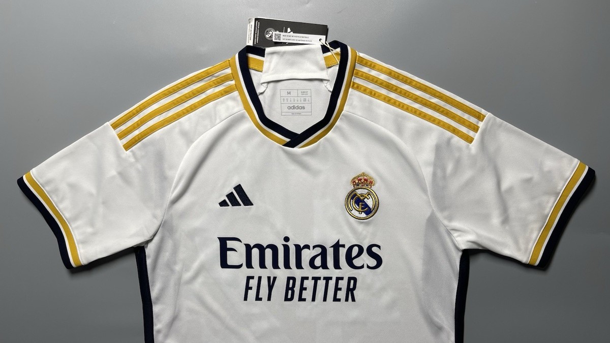 REAL MADRID ADIDAS 2023/2024 FOOTBALL HOME JERSEY #42 GULER SIZE