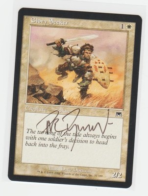 Magic the Gathering ~ Glory Seeker ~ M/NM ~ Onslaught ~ Signed by Artist #2