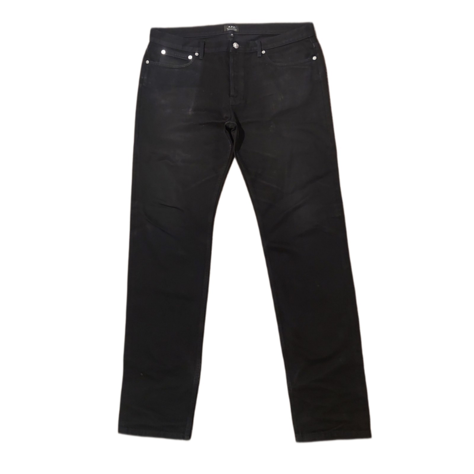 APC Petit Standard Men's Low Rise Slim Fit Hedi Slimane Jeans 36 Black Fades