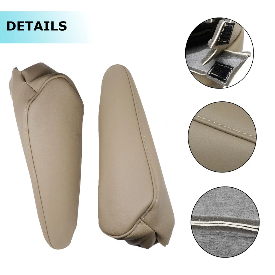 Cubierta de asiento y reposabrazos de cuero tostado para Toyota Land Cruiser 1998 1999-2007 fuente Foto 4 de 4