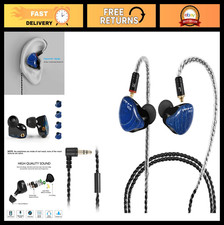 HiFi Stereo In-Ear Monitor Headphones, Dual Driver Wired Earbuds, Noise Cancelli