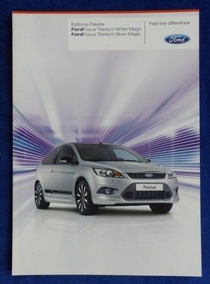 Ford Focus Titanium White Silver Magic MJ 2010 - Prospekt Brochure 03.2010
