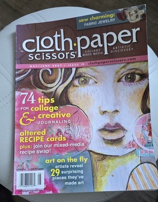 Cloth Paper Scissors Collage Mixed Media Mag Artistic Discovery May /Jun 2007 12