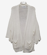 Old Navy M Cream Womens Poncho Cardigan Sweater Oversized Slouchy Boho Chic Y2K