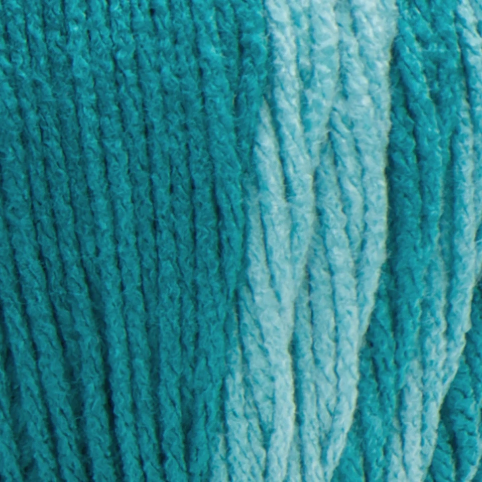 Пряжа Red Heart Super Saver Jumbo упаковка 2 шт. темно-бирюзовая омбре акриловая 482 ярда - Изображение 2 из 4