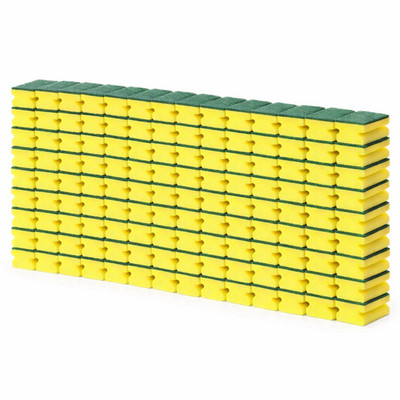 160 Stück Scheuerschwamm 95x69x42mm Reinigung Topfschwamm Set Küchenschwamm Gelb