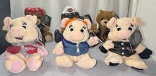 FULL SET: Harley Davidson Bean Bag Plush Bears  Pigs 1997   New W/Tags