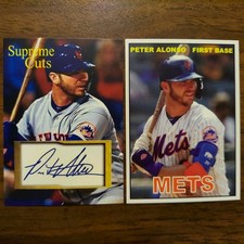 2 Pete Alonso METS Rare Limited Edition & ICONIC SAMPLE MLB Promo Baseball Cards
