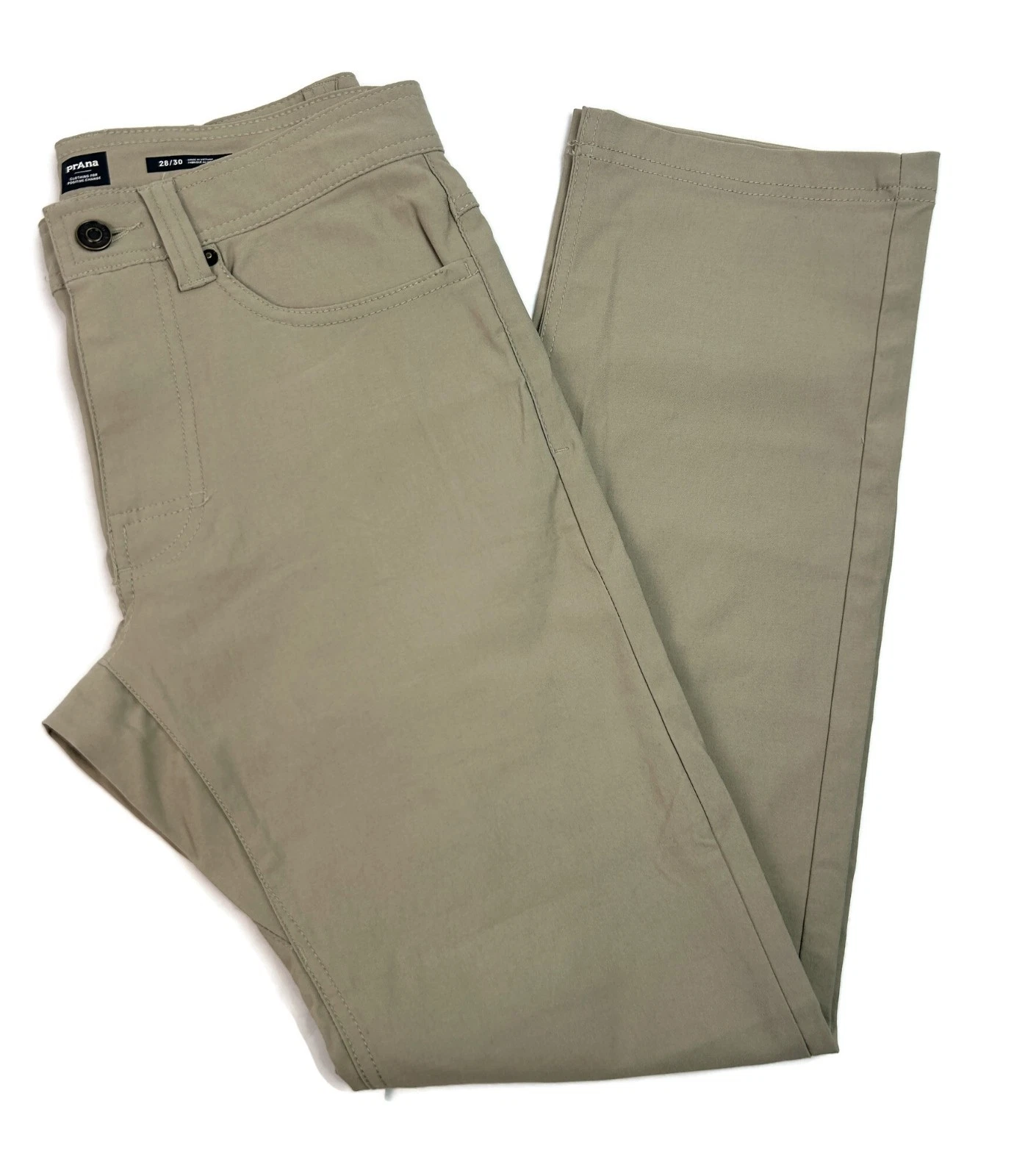 Prana Brion Pants II Sandbar Performance Khaki 28 x 30 Men's Casual Pants