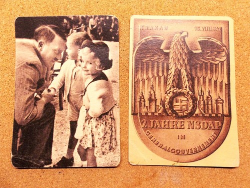 german postcards x2, General Gouvernement 1942 , WW2, WWII