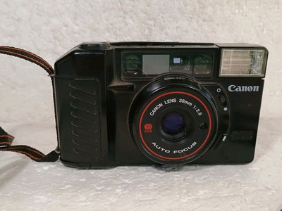 #ad #ad Canon Sure Shot 35mm Auto New Batteries Film Roll Inside Camera Partially Used $55.99