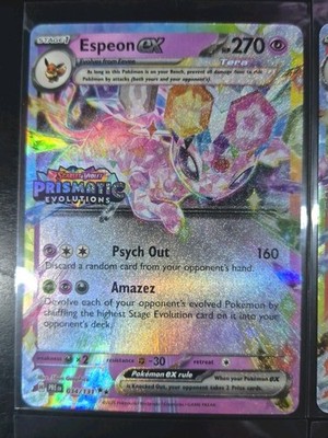 STAMPED COMPLETE Prismatic Evolutions Eeveelutions EX Promo Cards