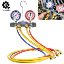 For Yellow Jacket 49968 4-Valve Test and Charging Manifold Gauges R-22/404A/410A