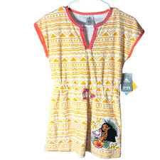 Disney Store Moana's Bathing Suit Cover Up Dress Size 9/10 New