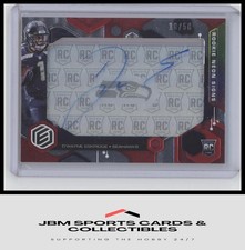2021 Panini Elements #RNS-DWE D'Wayne Eskridge Rookie Neon Signs Red #/50