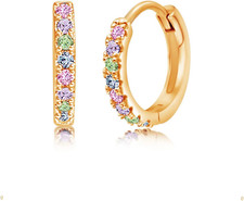 Hypoallergenic Huggie Earrings for Girls  Women - Small Hoop Design, Perfect fo