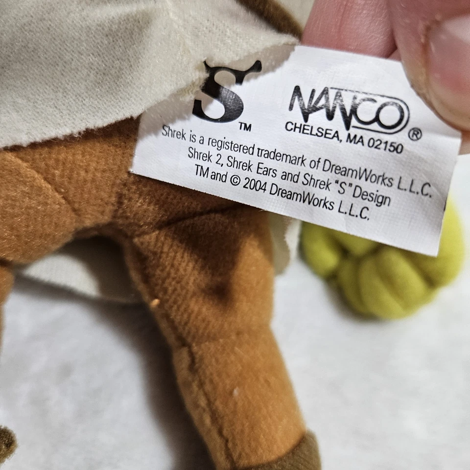 Плюшевая кукла Shrek 2 фигурка 9 дюймов Dreamworks 2004 мягкая игрушка МАЛЕНЬКИЙ ОГР Nanco - Изображение 4 из 4