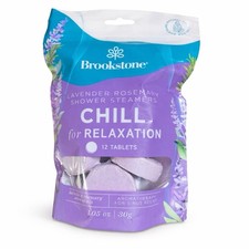 Brookstone Lavender Rosemary Shower Steamers 12 Tablets Relaxation Spa