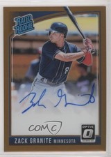 2018 Donruss Optic Rated Rookie Signatures Bronze Prizm Zack Granite Auto km4