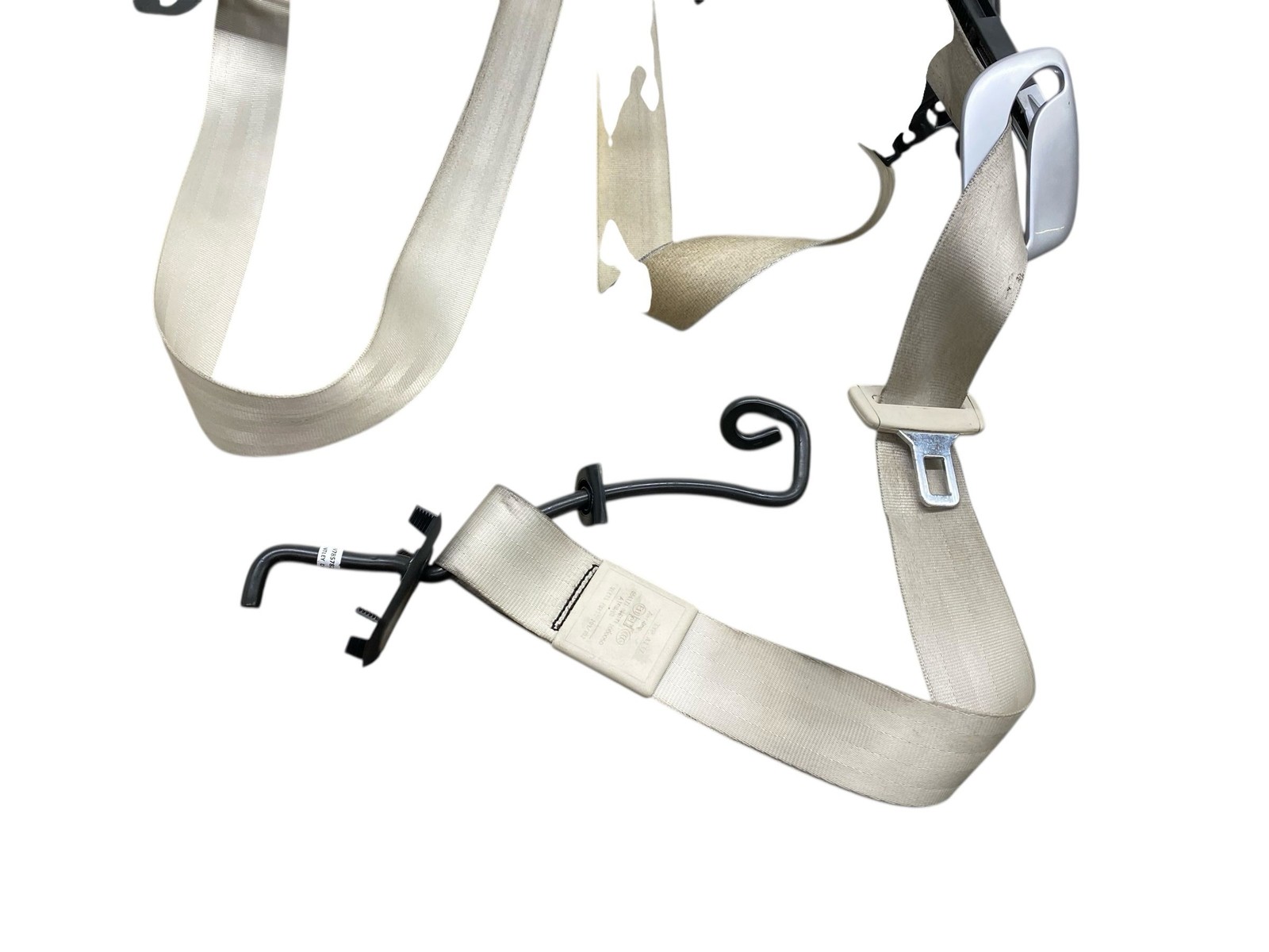 2015 BENTLEY CONTINENTAL FRONT LEFT SEAT BELT RETRACTOR W/BELT READY MOTOR LINEN