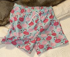 Janie and Jacque boys flamingo swim trunks size 4